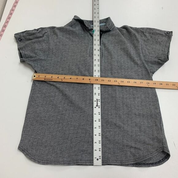 Jamie Sadock Herringbone Golf Shirt Womens S Small Short Sleeve Pleated Back - Picture 9 of 14